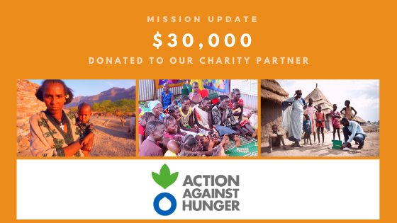 Donation to Action Against Hunger